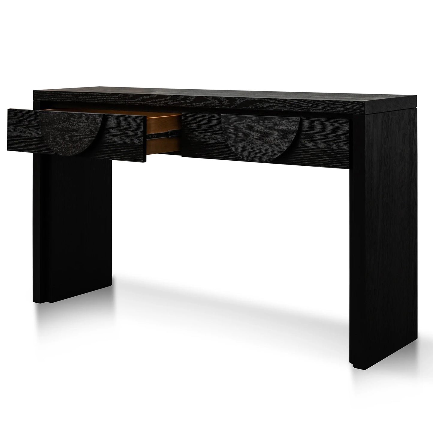 Console Table - Textured Espresso Black