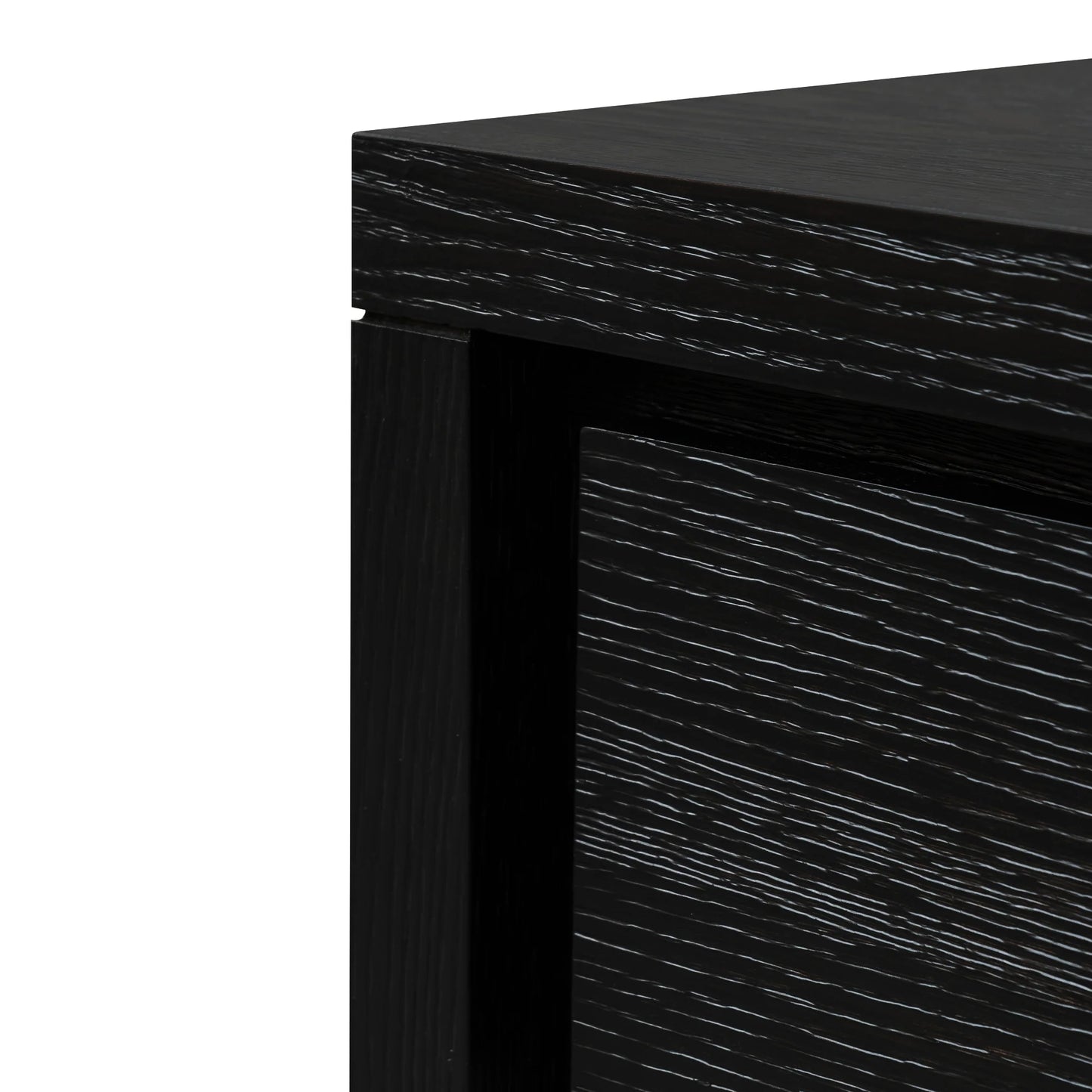 Console Table - Textured Espresso Black