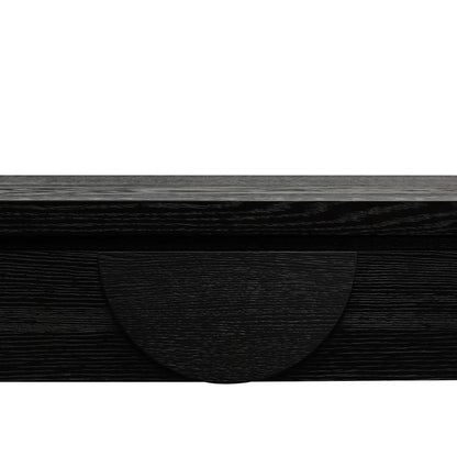 Console Table - Textured Espresso Black