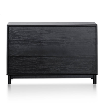 3 Drawers Dresser Unit - Black Oak