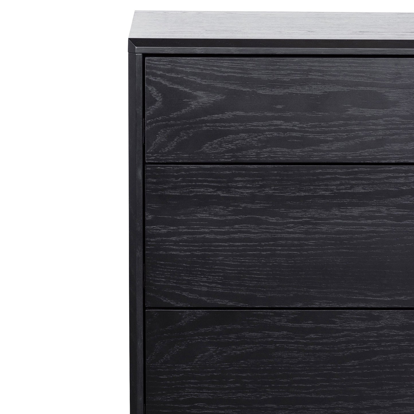 3 Drawers Dresser Unit - Black Oak