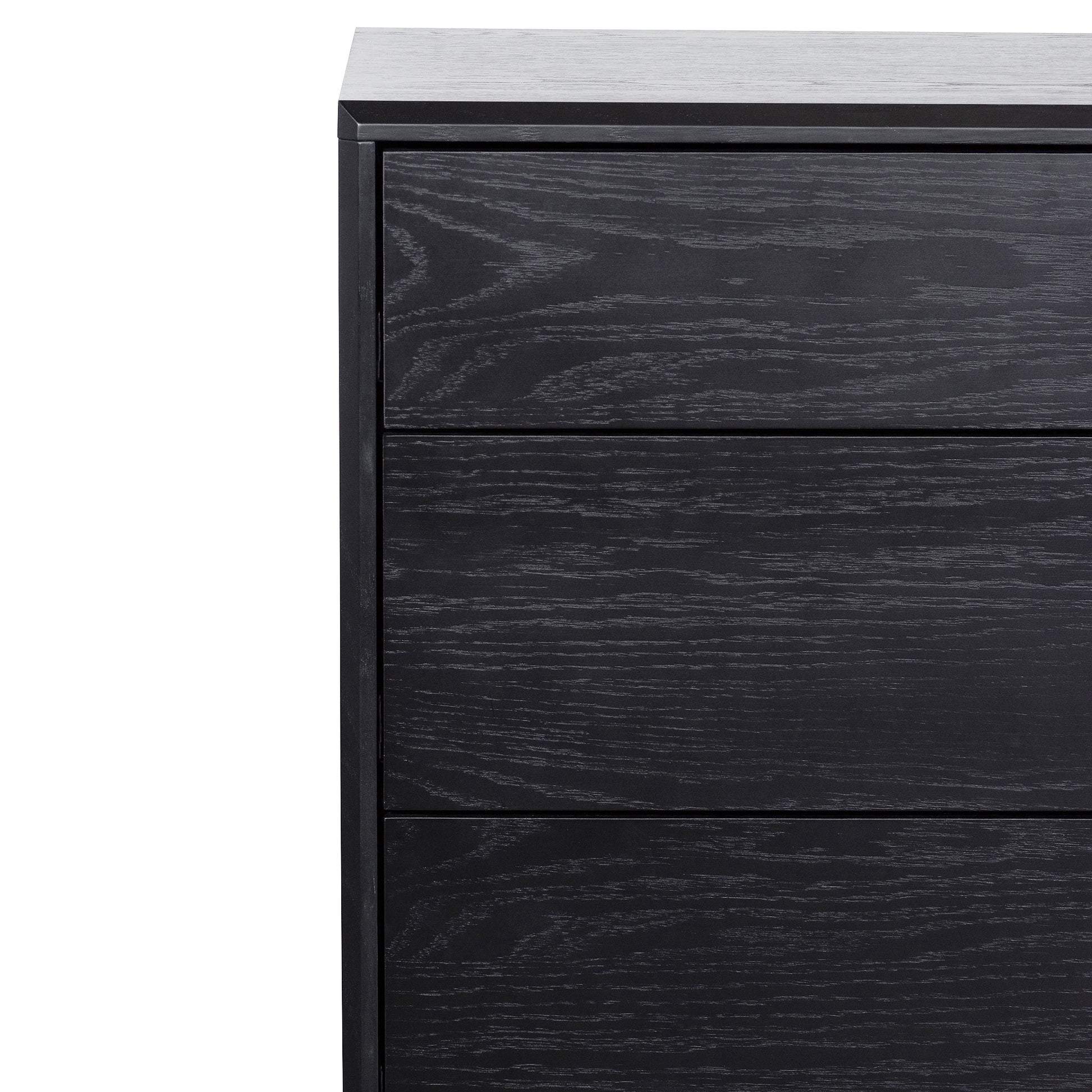 3 Drawers Dresser Unit - Black Oak