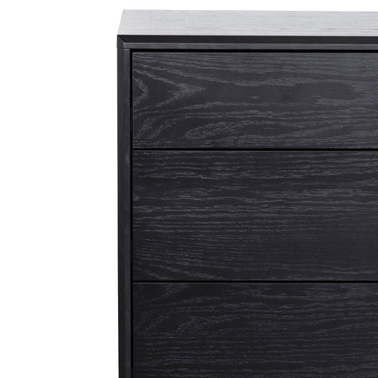 3 Drawers Dresser Unit - Black Oak