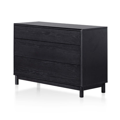 3 Drawers Dresser Unit - Black Oak