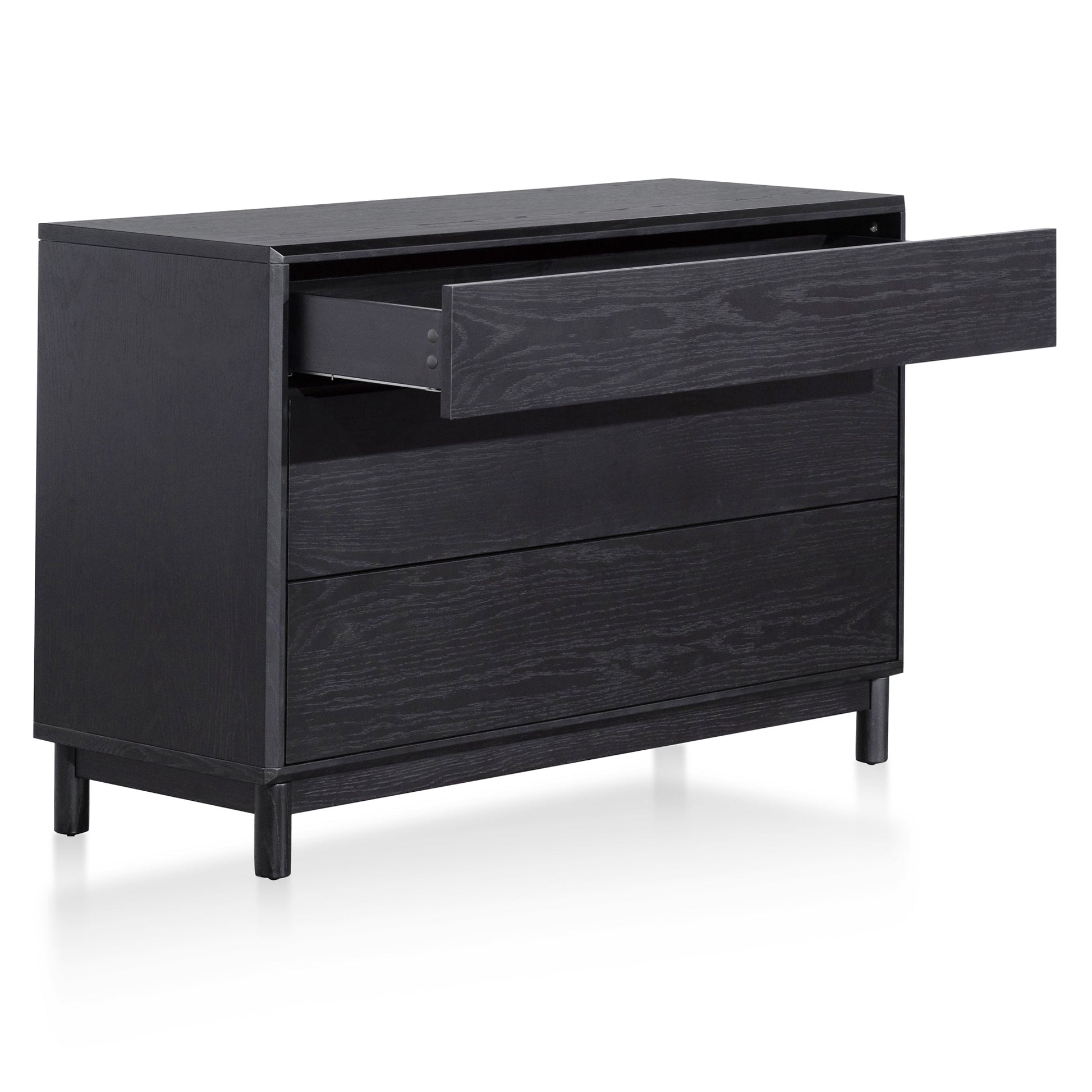3 Drawers Dresser Unit - Black Oak