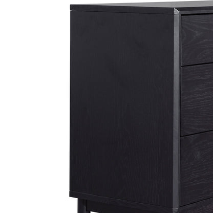 3 Drawers Dresser Unit - Black Oak
