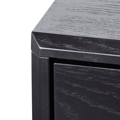 3 Drawers Dresser Unit - Black Oak