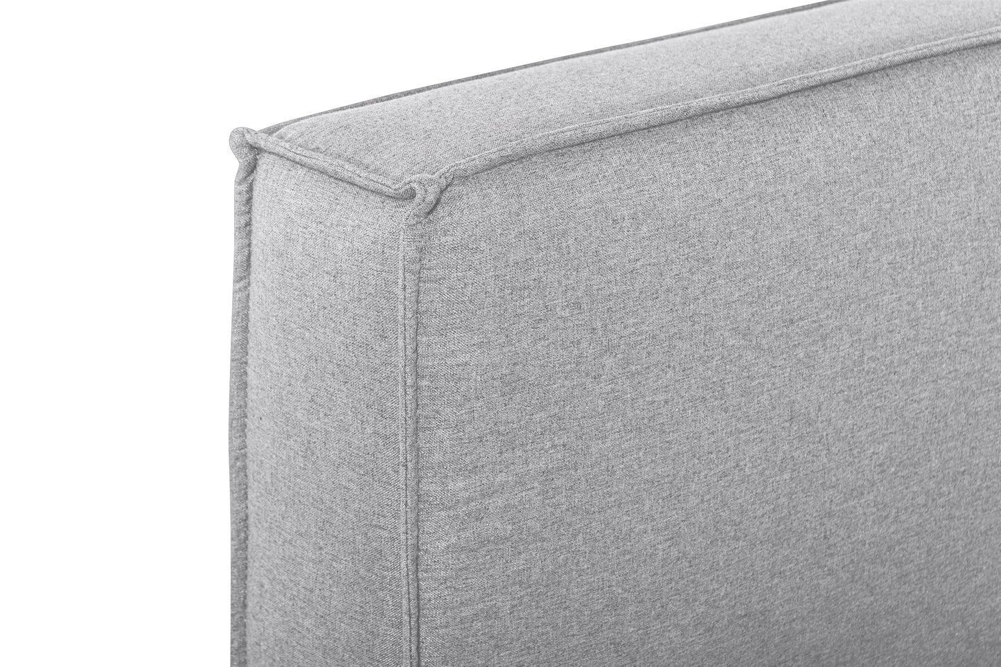 King Bed Frame - Pearl Grey Fabric