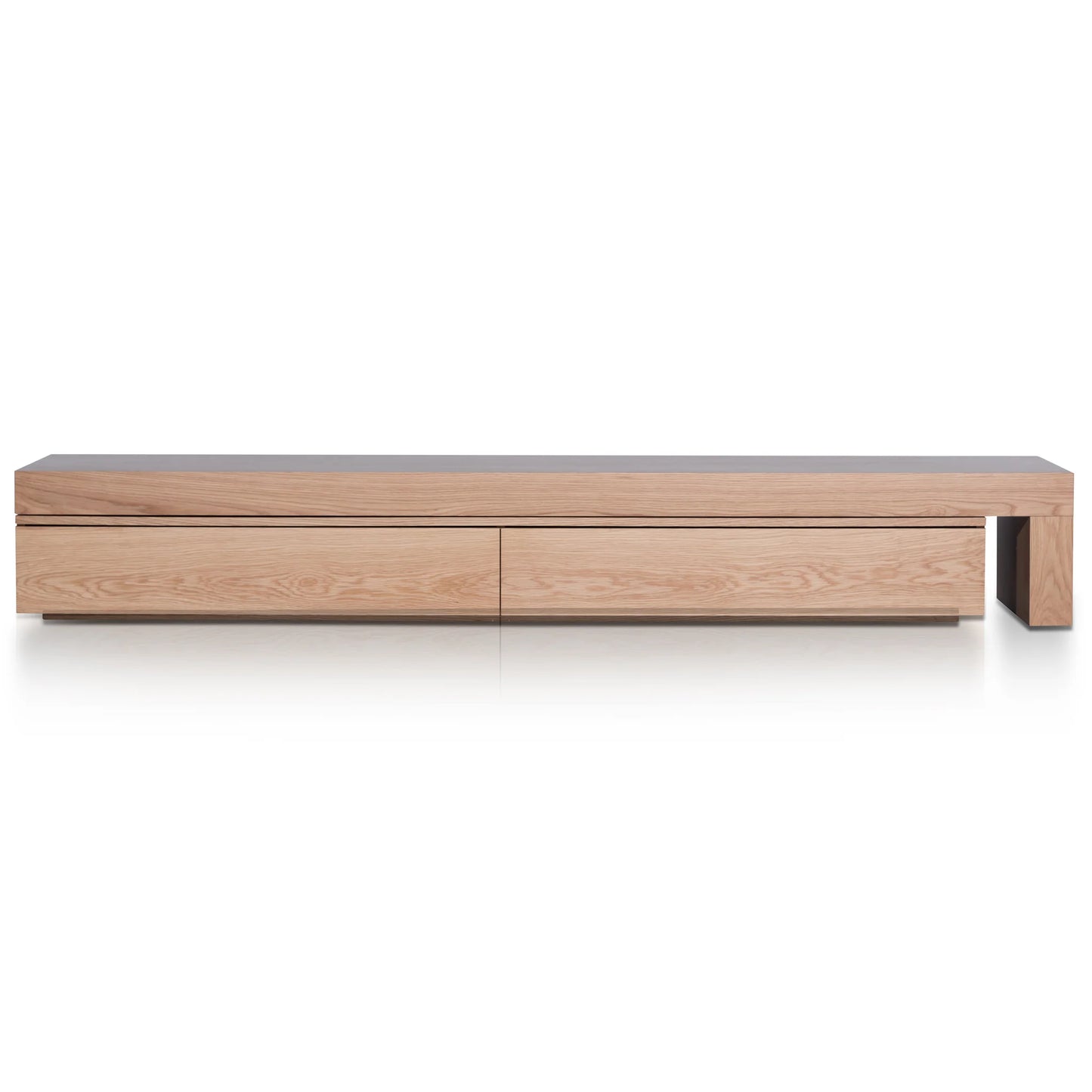 Extendable TV Entertainment Unit - Natural Oak