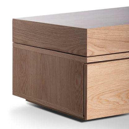 Extendable TV Entertainment Unit - Natural Oak