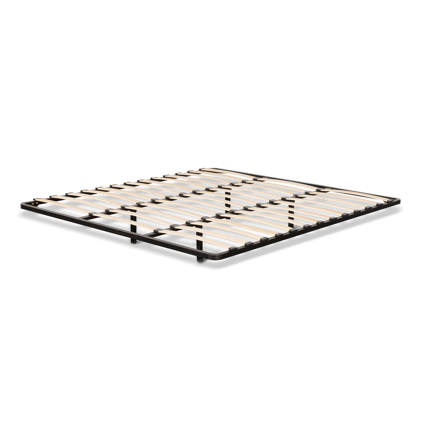 Fabric King Bed Frame - Olive Brown Boucle