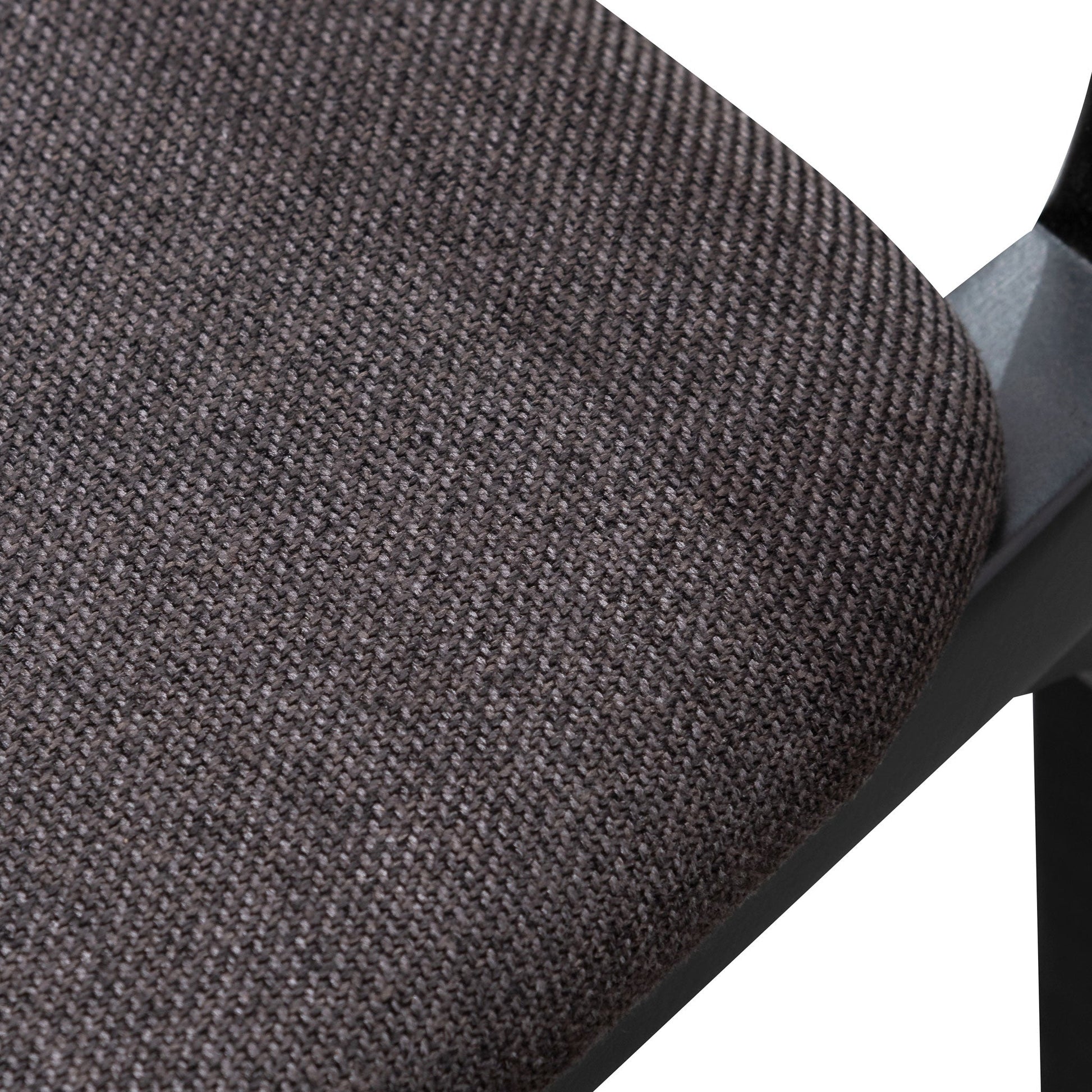 Fabric Armchair - Anchor Grey with Black Legs