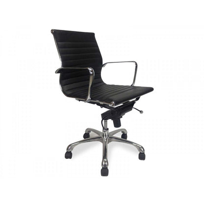 Leather Office Chair - Black