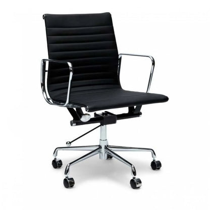 Leather Office Chair - Black