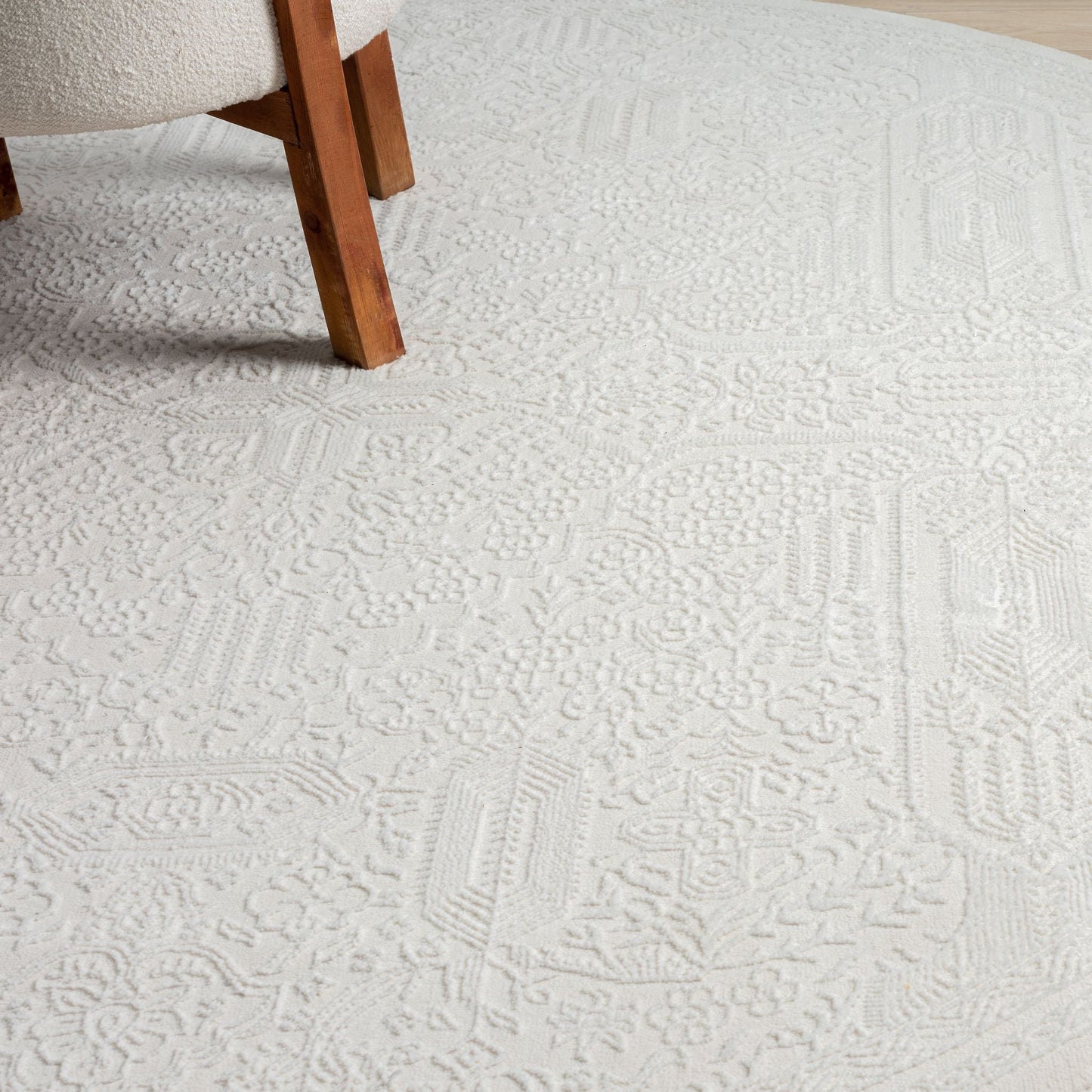 Fable 471 Ivory Round Rug