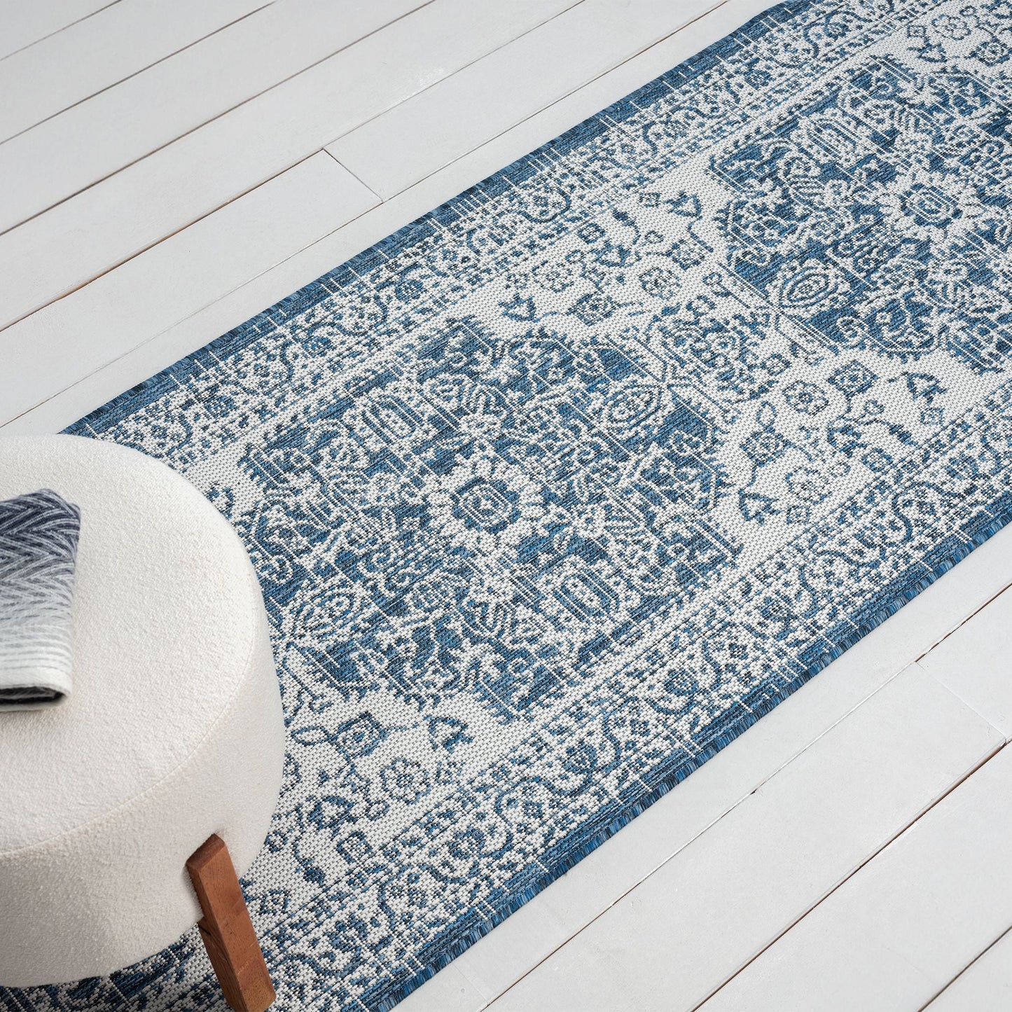 Patio 455 Denim Hallway Runner