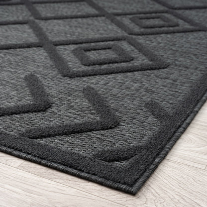 Calm 416 Charcoal Rectangle Rug