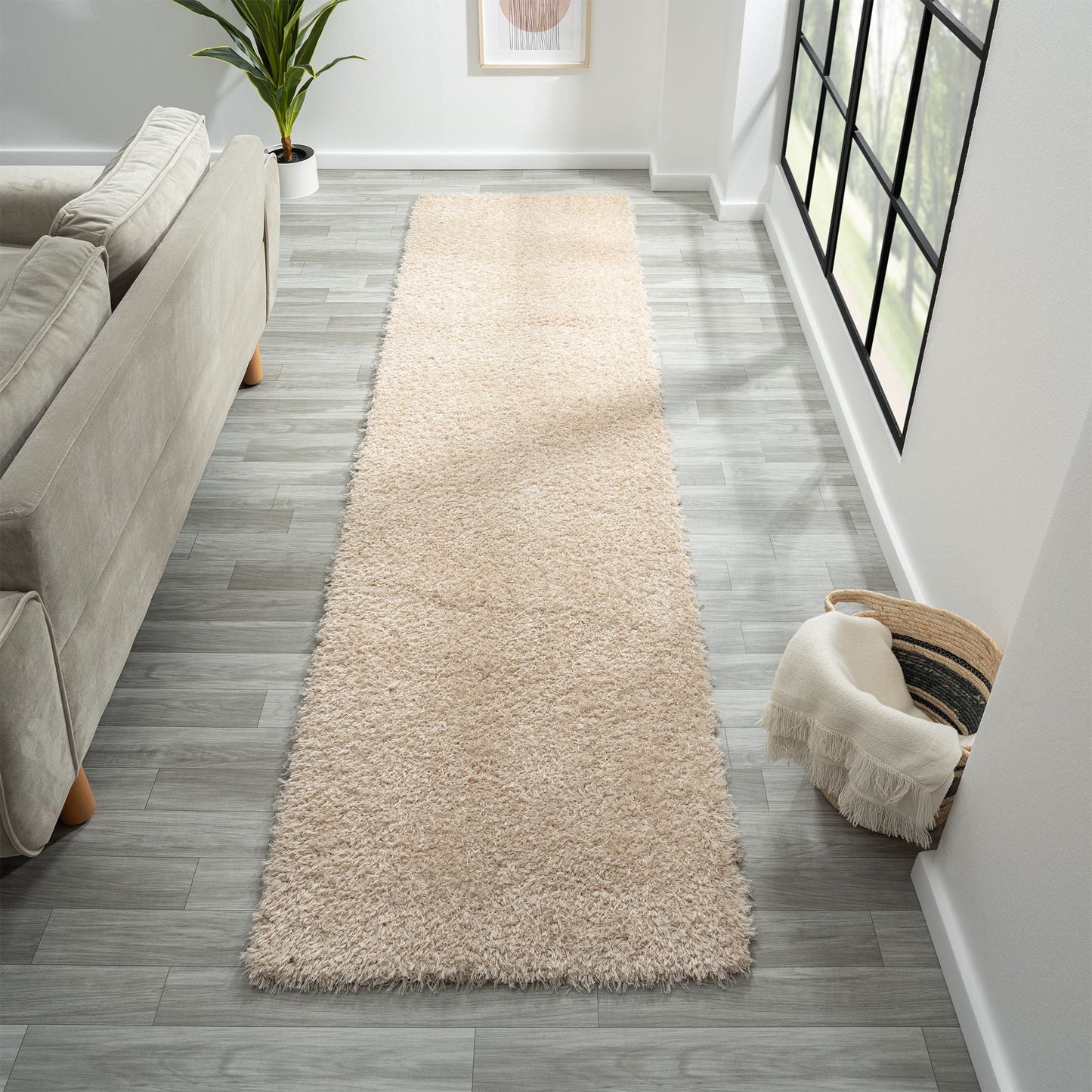 Fleecy 394 Fawn Hallway Runner