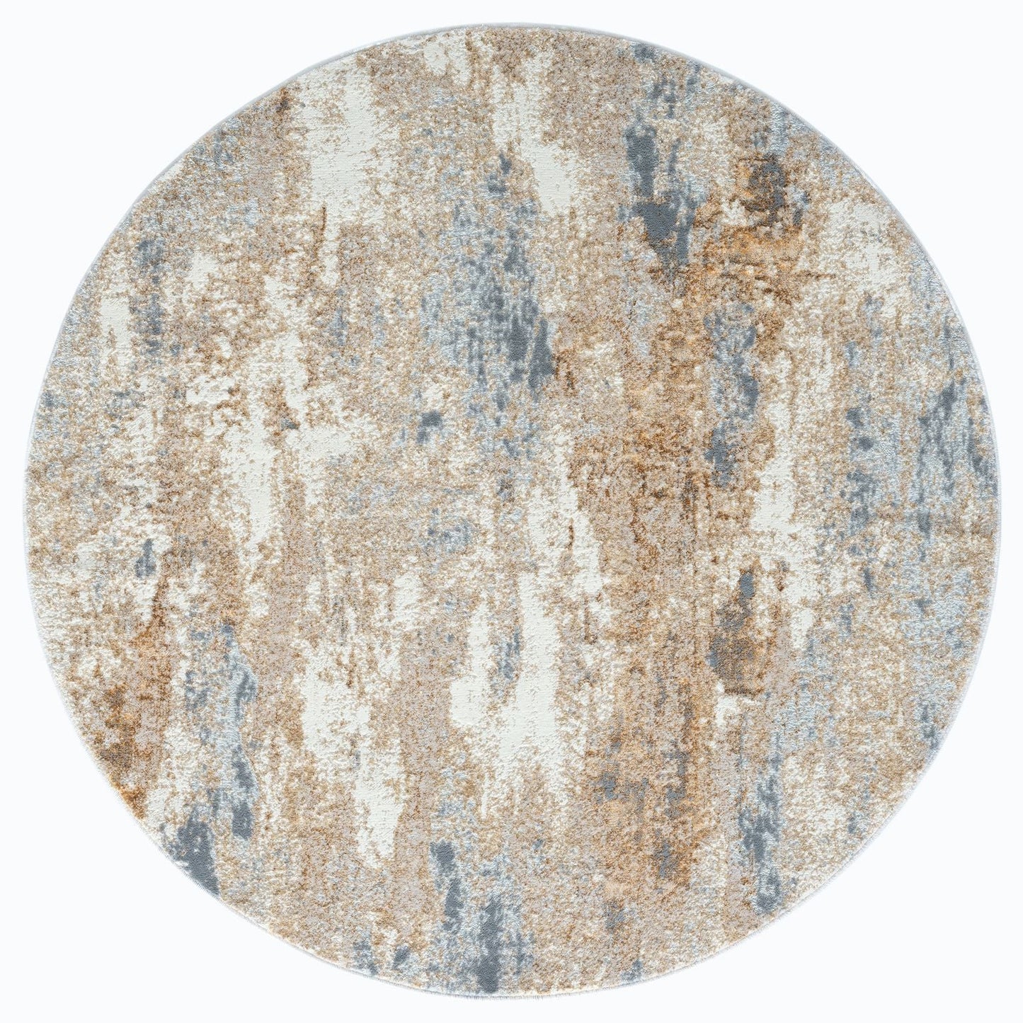Amber 187 Taupe Round Rug