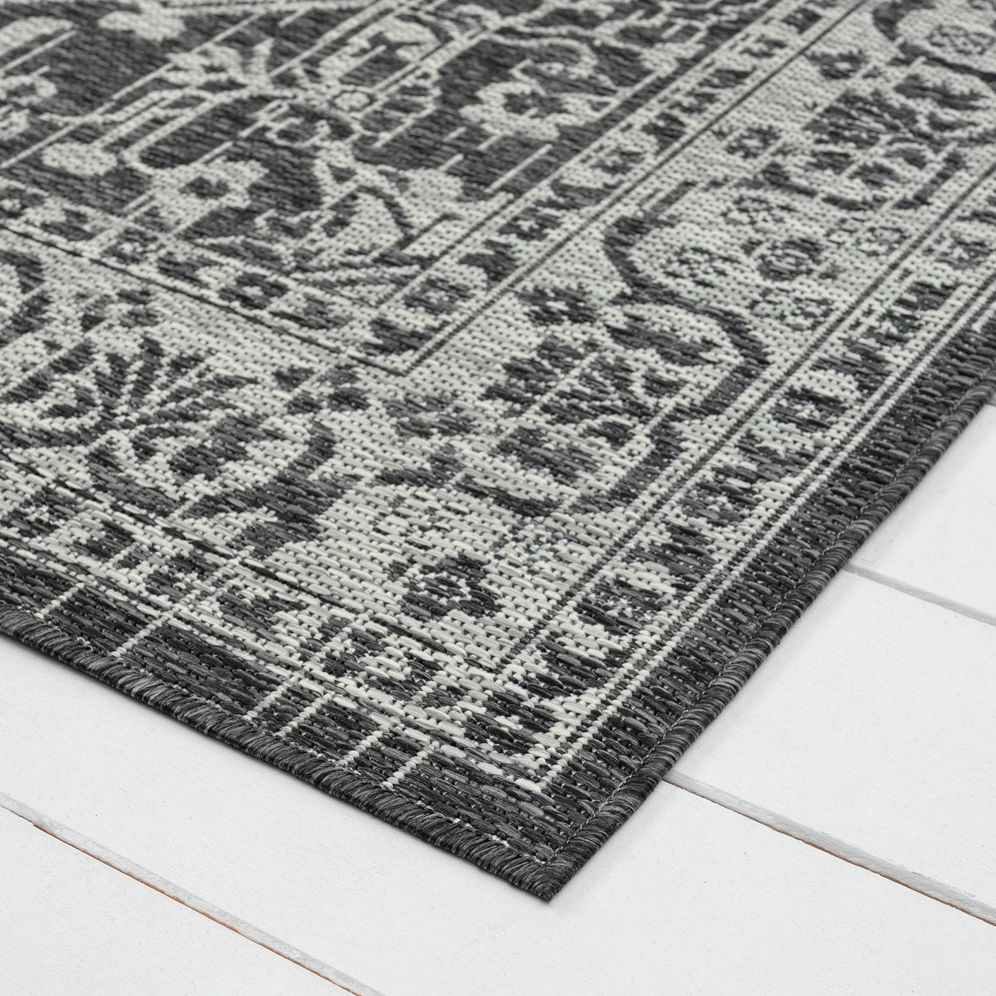 Alfresco 424 Slate Rectangle Rug