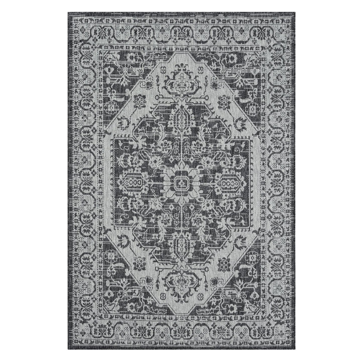 Alfresco 424 Slate Rectangle Rug