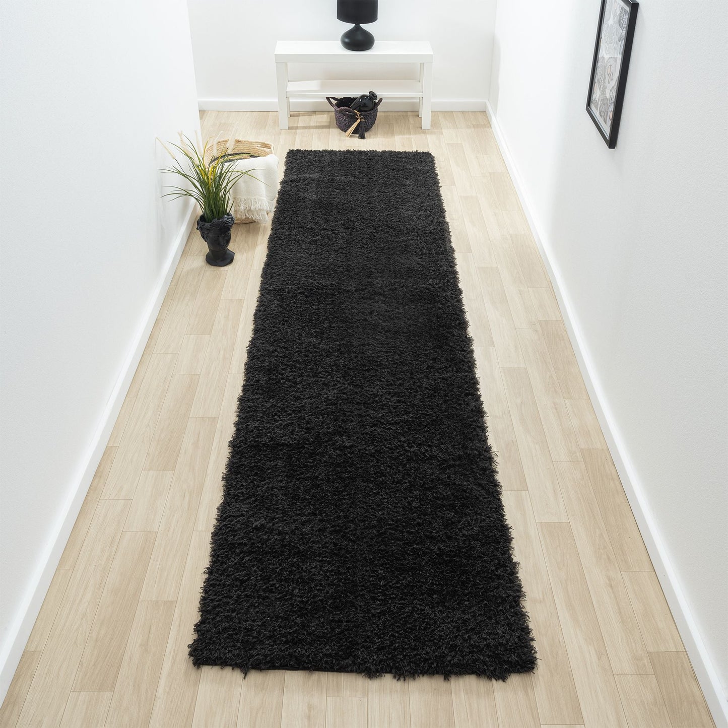 Fleecy 397 Ebony Hallway Runner