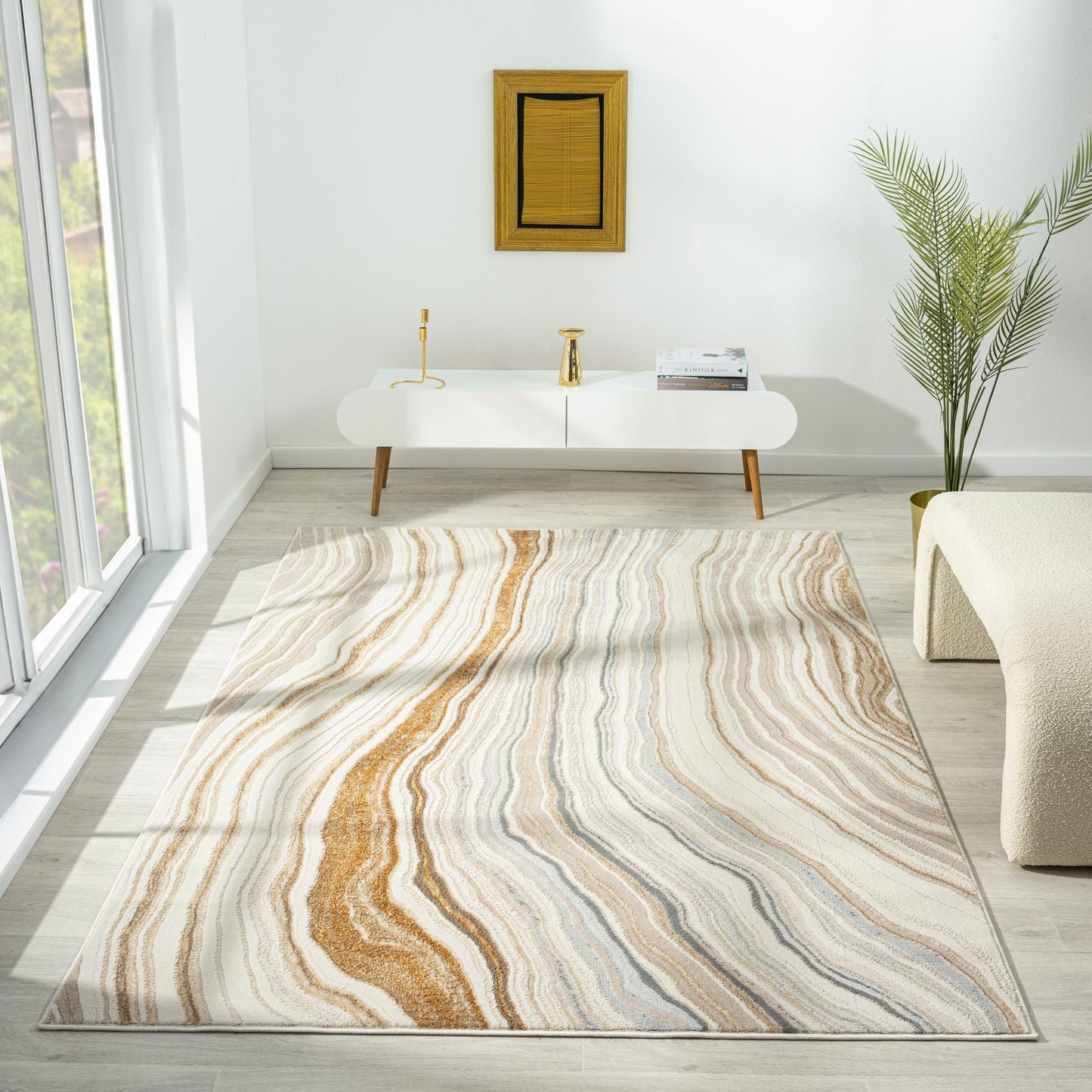 Amber 185 Stone Rectangle Rug