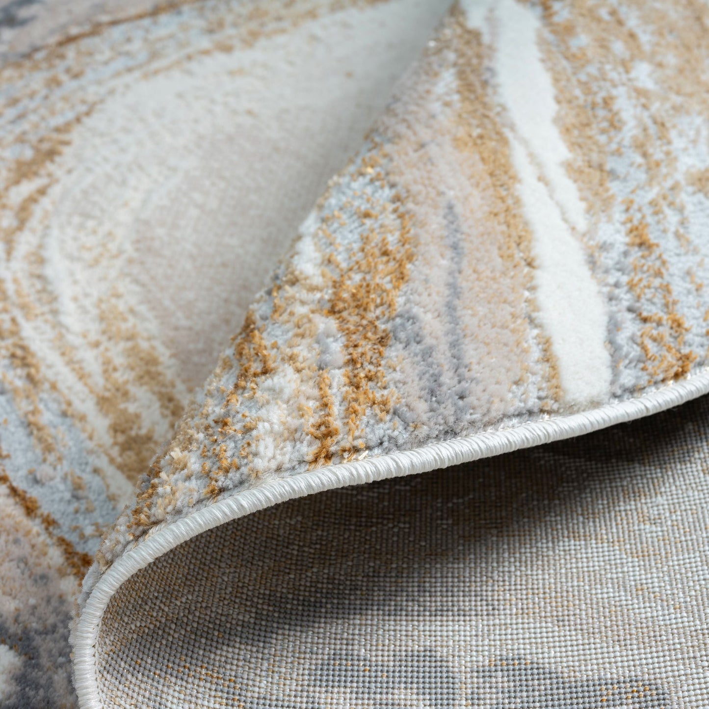 Amber 184 Sand Round Rug