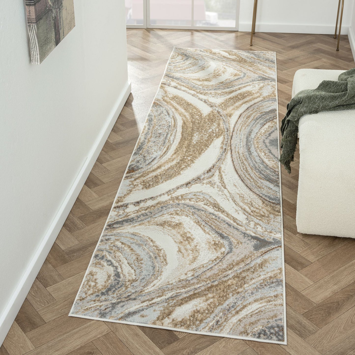 Amber 184 Sand Hallway Runner