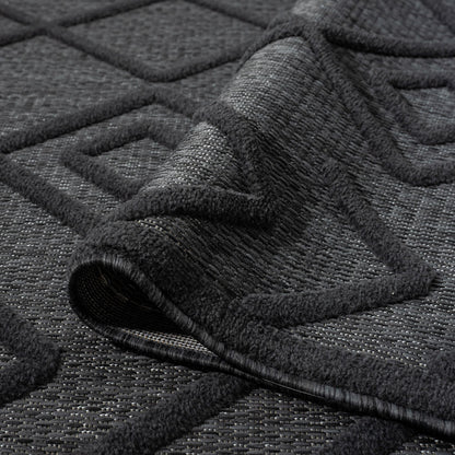 Calm 416 Charcoal Hallway Runner