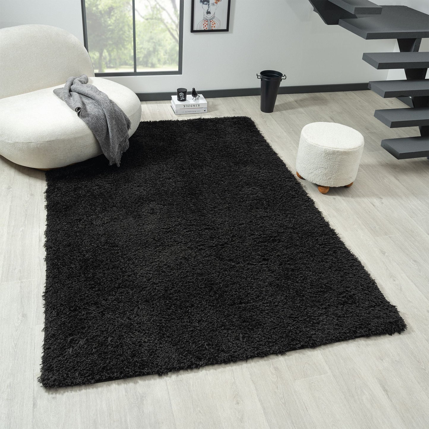 Fleecy 397 Ebony Rectangle Rug