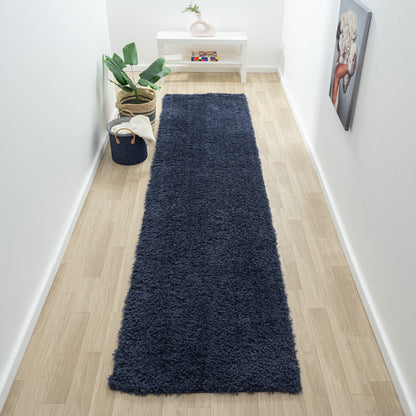Fleecy 396 Navy Hallway Runner