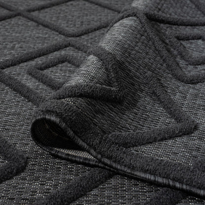 Calm 416 Charcoal Rectangle Rug