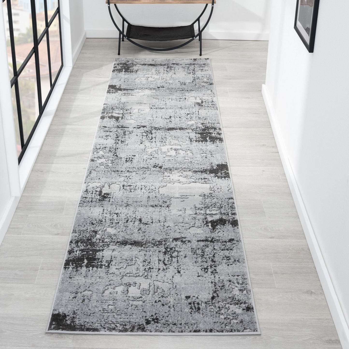 Amber 181 Silver Hallway Runner