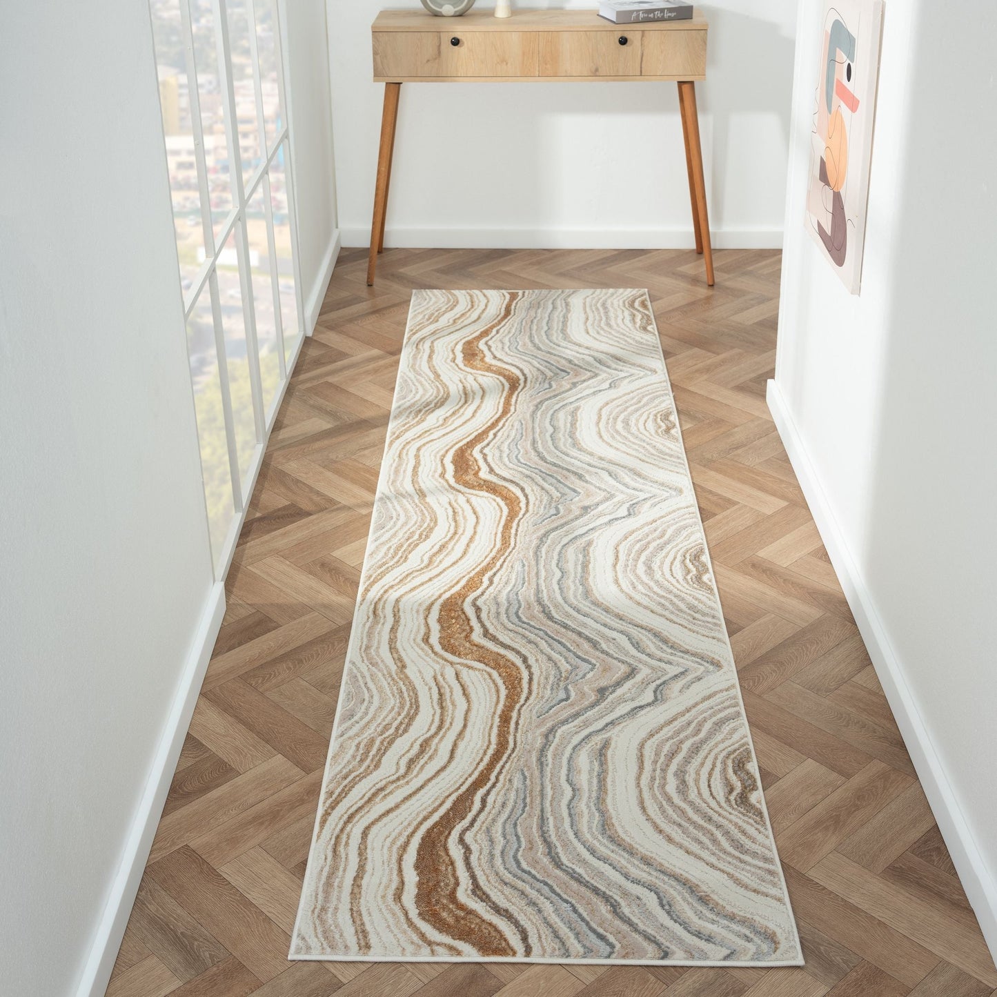 Amber 185 Stone Hallway Runner