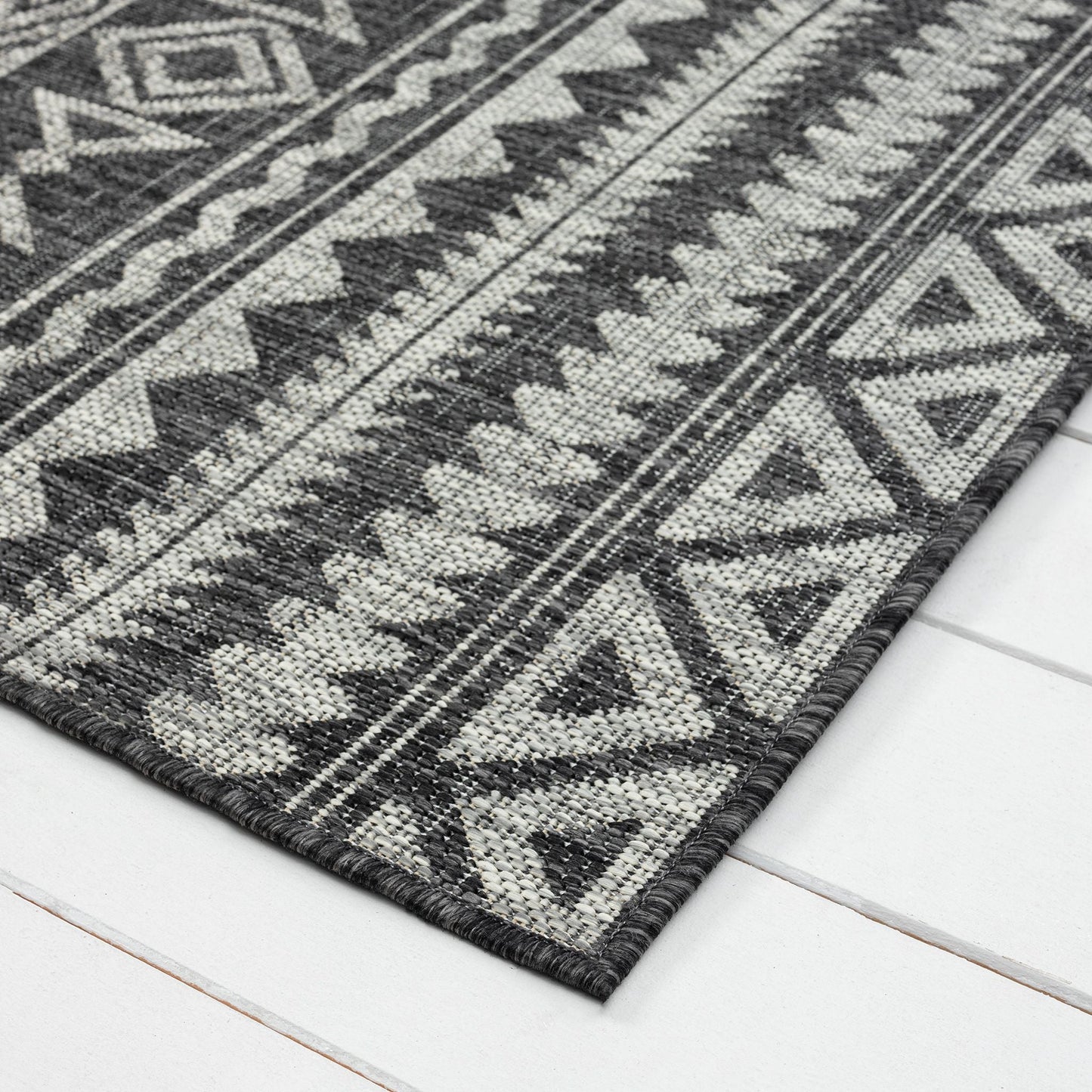 Alfresco 421 Charcoal Hallway Runner