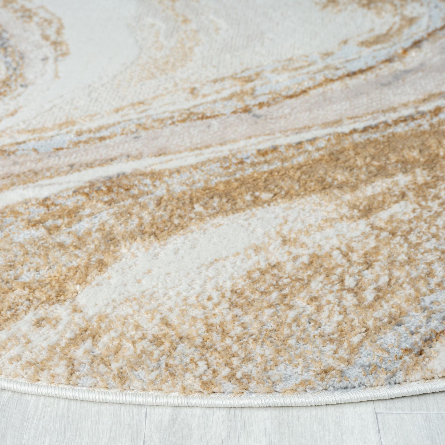 Amber 184 Sand Round Rug