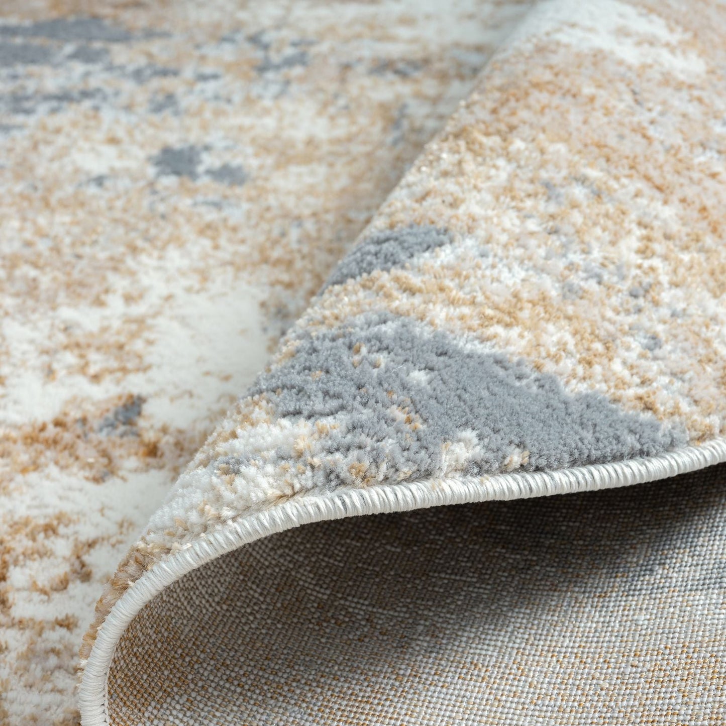 Amber 187 Taupe Round Rug