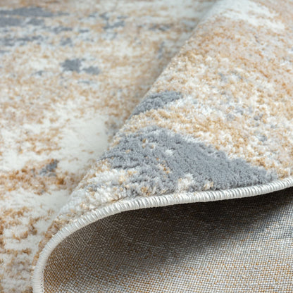 Amber 187 Taupe Round Rug