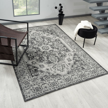 Alfresco 424 Slate Rectangle Rug