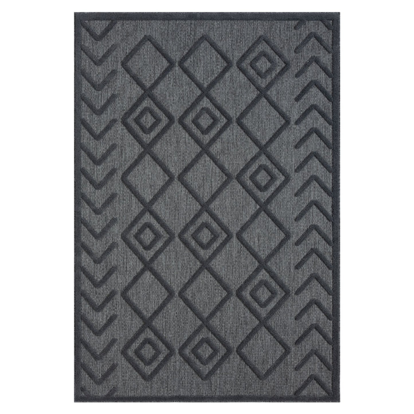 Calm 416 Charcoal Rectangle Rug