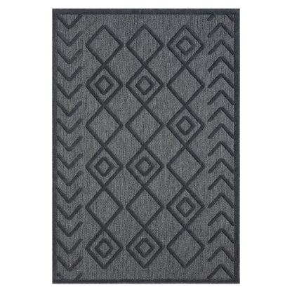 Calm 416 Charcoal Rectangle Rug