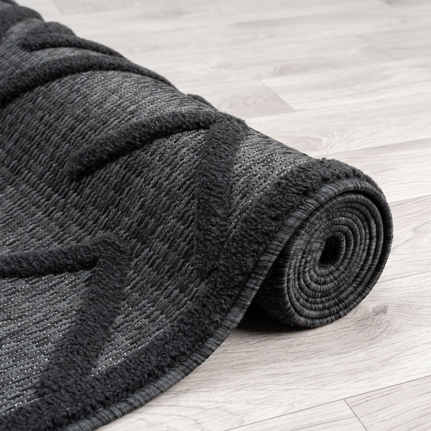 Calm 416 Charcoal Hallway Runner