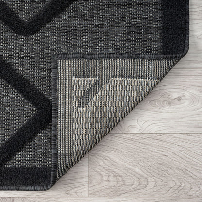 Calm 416 Charcoal Hallway Runner