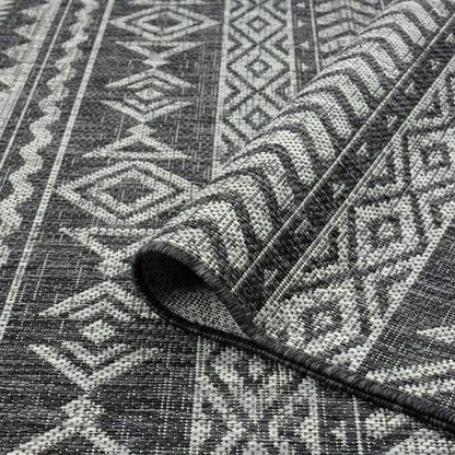 Alfresco 421 Charcoal Hallway Runner