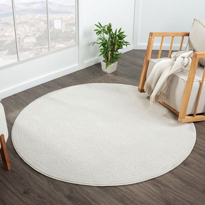 Fable 471 Ivory Round Rug