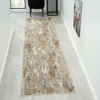 Amber 187 Taupe Hallway Runner