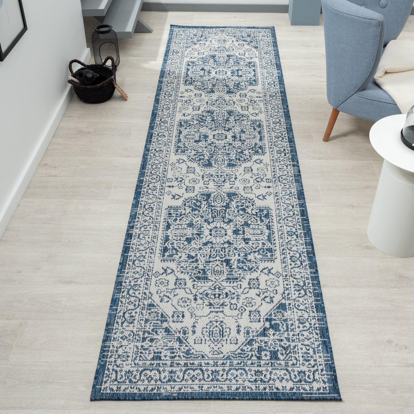 Patio 455 Denim Hallway Runner