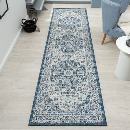 Patio 455 Denim Hallway Runner