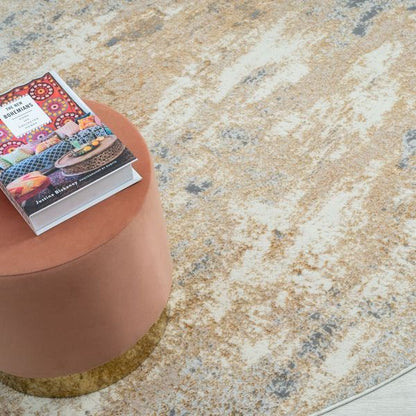 Amber 187 Taupe Round Rug